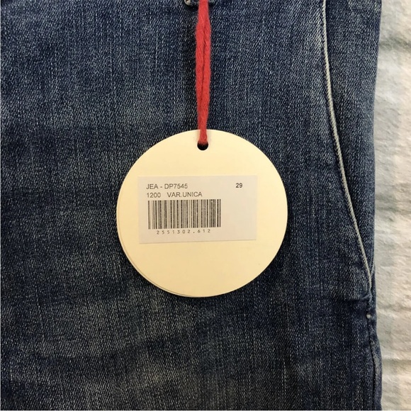 NWT Anthropologie Ottod'Ame Denim 29x35" Wide Leg Hi-Rise Blue Jeans - Picture 10 of 12